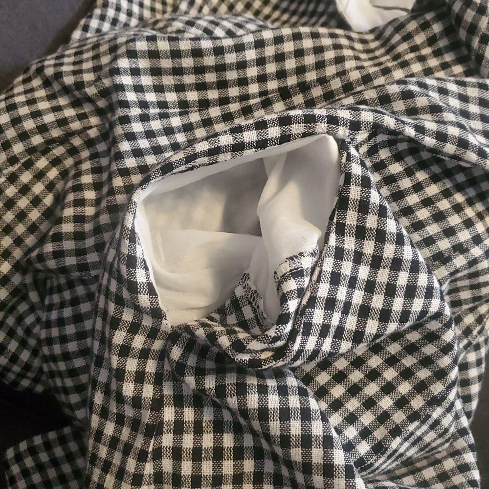 NWT Bailey 44 Linen Blend Gingham Fit & Flare Dress - Picture 11 of 13